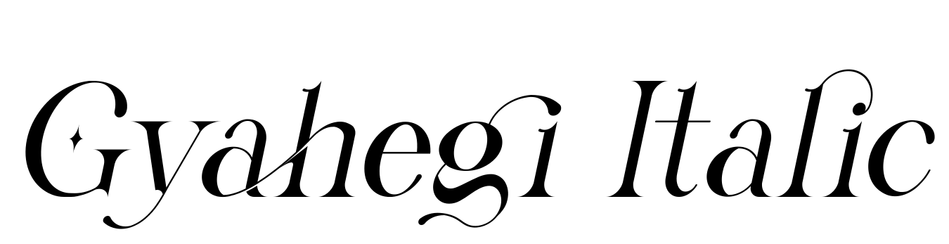 Gyahegi Italic